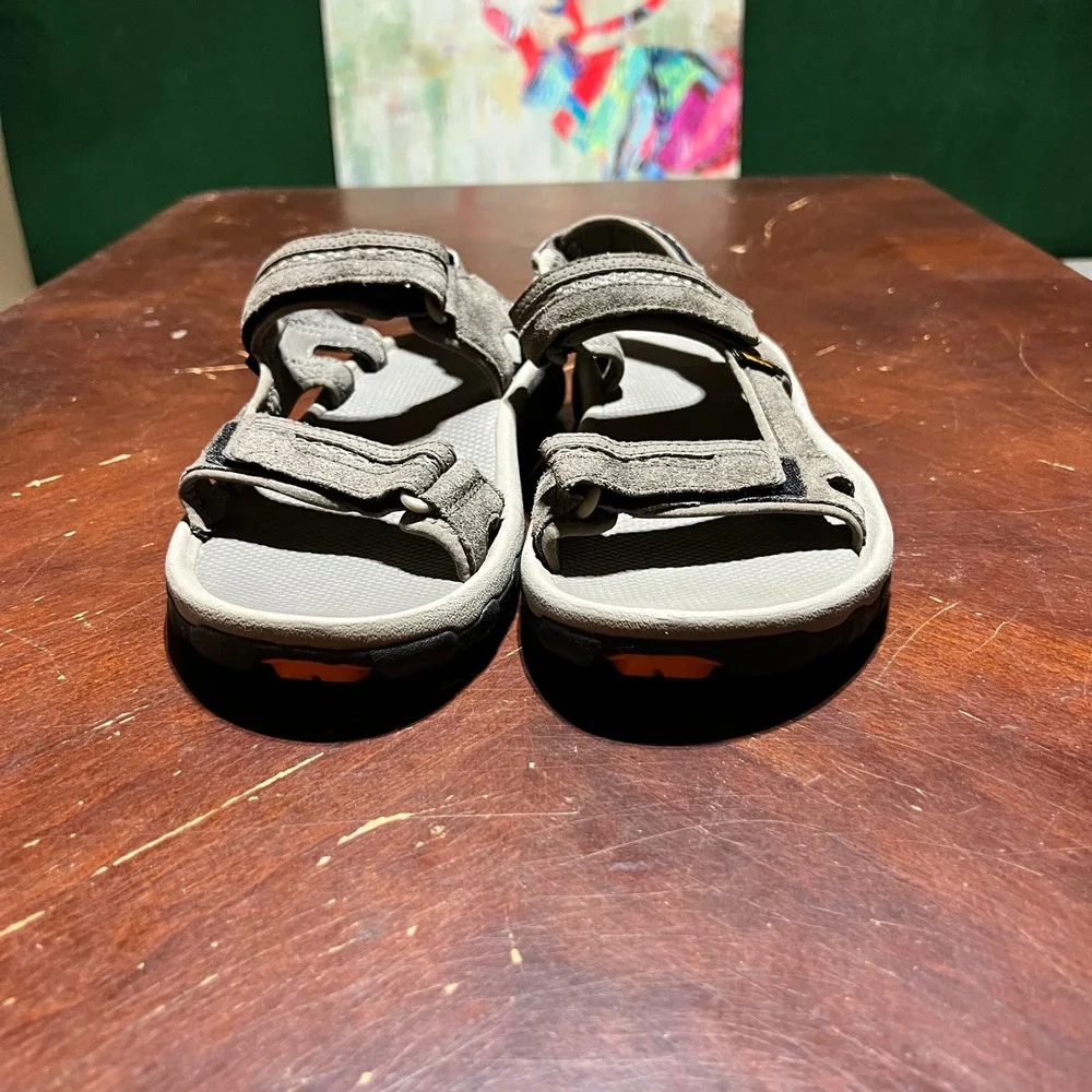 Teva Mens Hudson Sandals Bungee Cord Brown Suede Hiking Sport 1002433 Size 10